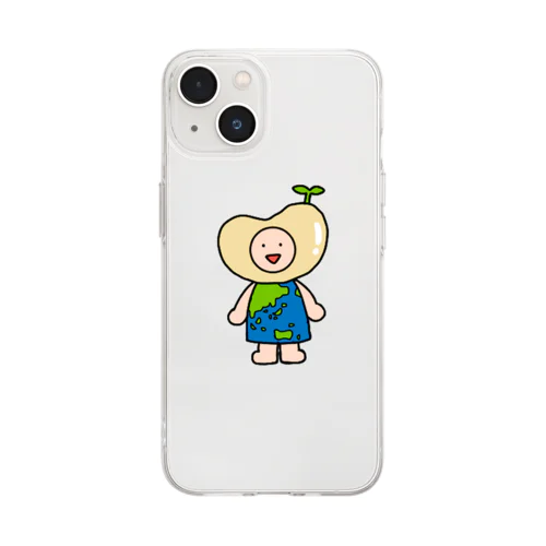 まめやん Soft Clear Smartphone Case