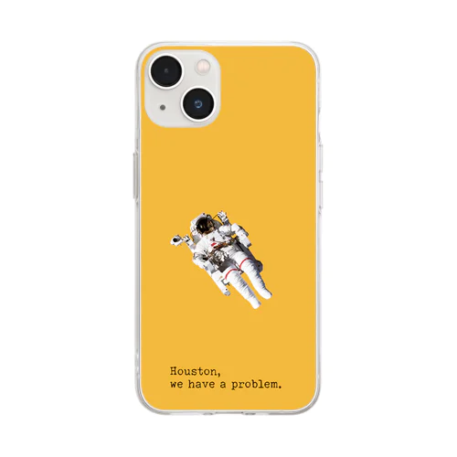 宇宙飛行士　iPhoneケース Soft Clear Smartphone Case