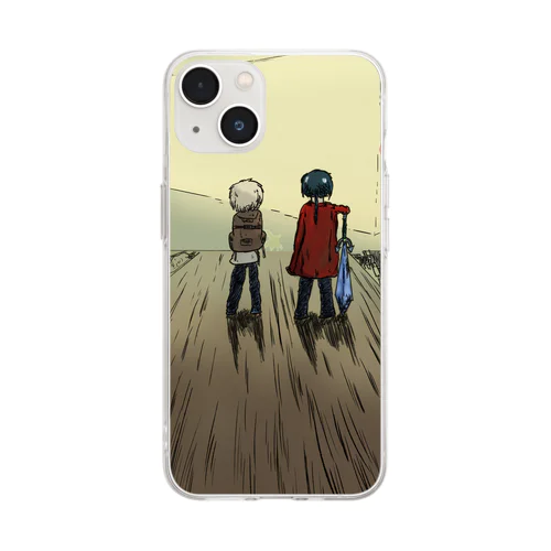 向かう先 Soft Clear Smartphone Case