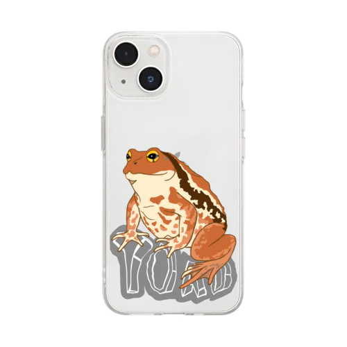 TOAD (ヒキガエル) 英字バージョン Soft Clear Smartphone Case