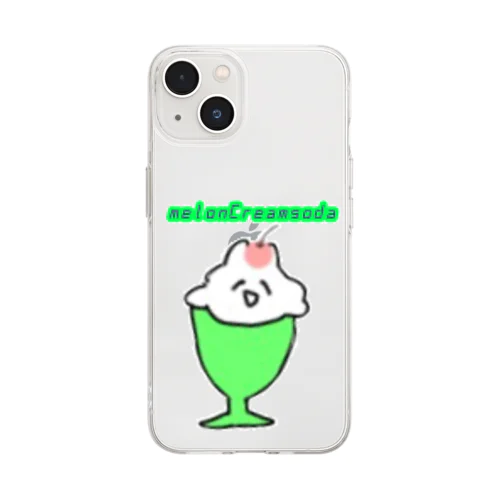 めろんくりーむそーだ🍒 Soft Clear Smartphone Case