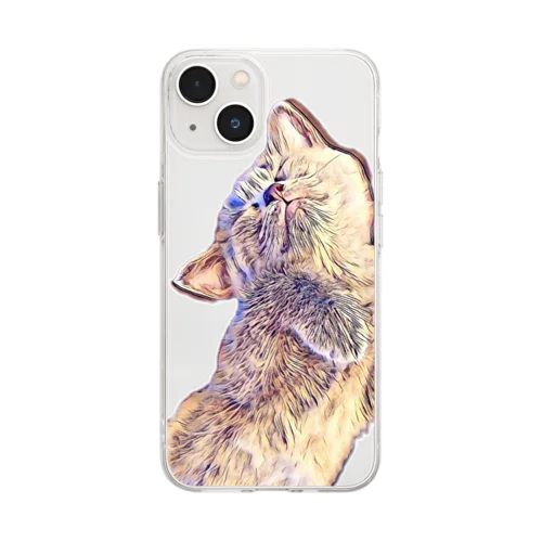 おやすみリズさん Soft Clear Smartphone Case