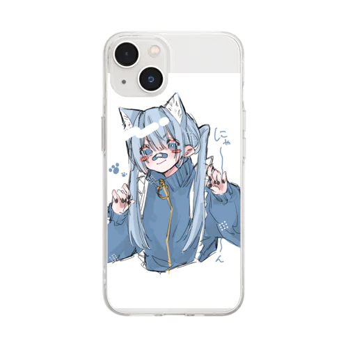 ねこみみじゃーじくん Soft Clear Smartphone Case