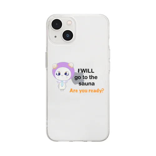 サウナCAT（サウナキャット） Soft Clear Smartphone Case