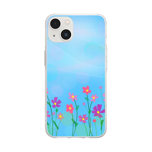 秋桜 Soft Clear Smartphone Case