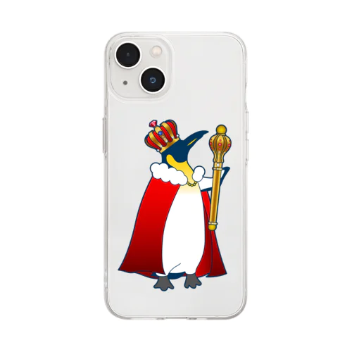 えらいペンギン Soft Clear Smartphone Case