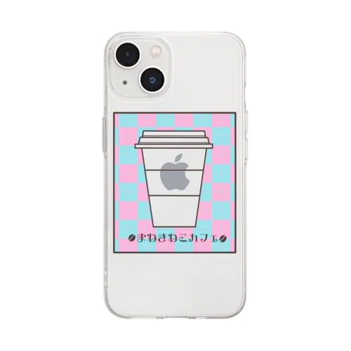 架空店舗シリーズ　まねきねこカフェ　グッズ Soft Clear Smartphone Case