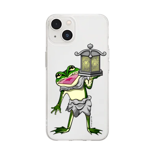 天燈鬼トノサマガエルちゃん Soft Clear Smartphone Case