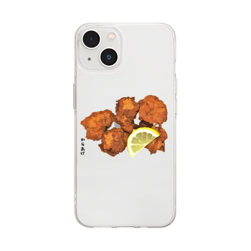 鶏の唐揚げ（ザンギ）_221016 Soft Clear Smartphone Case