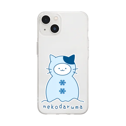 ねこだるま Soft Clear Smartphone Case