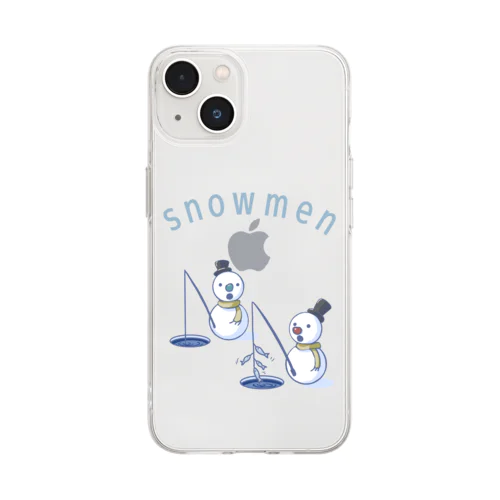 snowmen Soft Clear Smartphone Case