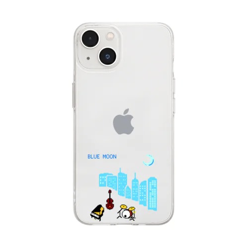 BLUE MOON Soft Clear Smartphone Case