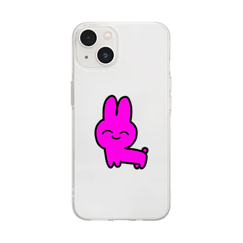 かわいいうさぎさん Soft Clear Smartphone Case