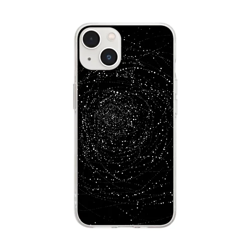 "Dot .Dot."#010　Cyclone Soft Clear Smartphone Case