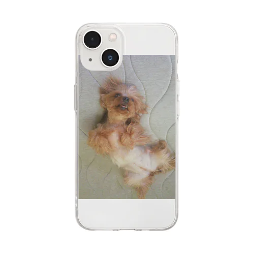 マヌケ犬アクア Soft Clear Smartphone Case