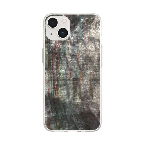 光に透ける織物 Soft Clear Smartphone Case