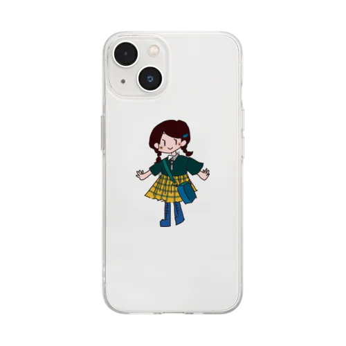 女の子 Soft Clear Smartphone Case