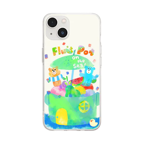 か Soft Clear Smartphone Case