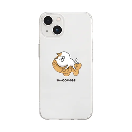 毎日ゆるねこ Soft Clear Smartphone Case