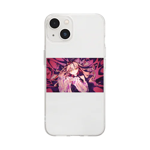 夜のあなたのお供 Soft Clear Smartphone Case