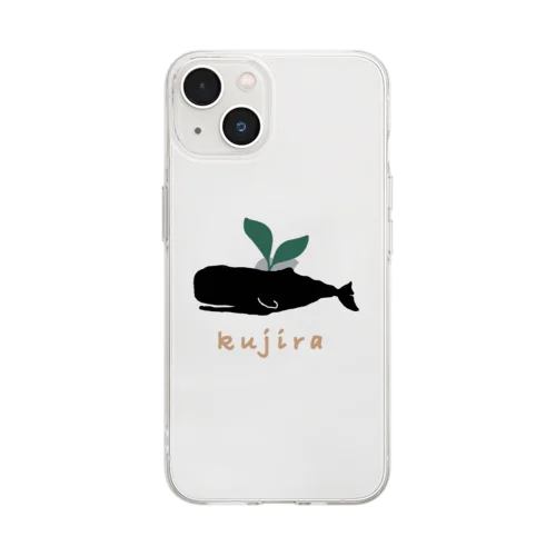 kujiracamp 茶文字 Soft Clear Smartphone Case