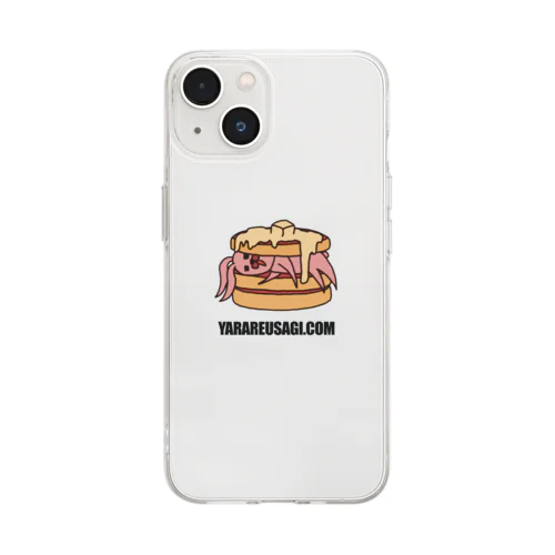 パンケーキウサギ Soft Clear Smartphone Case