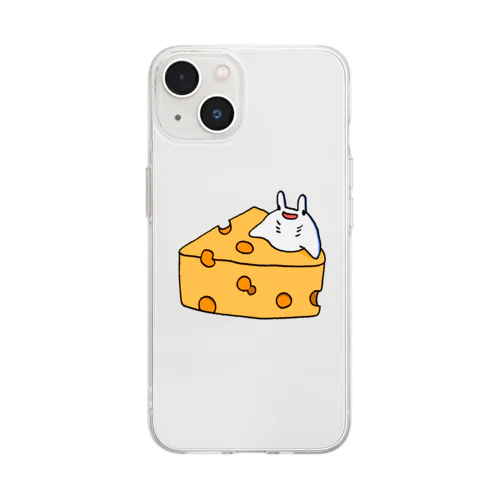 マンタくん(チーズ) Soft Clear Smartphone Case