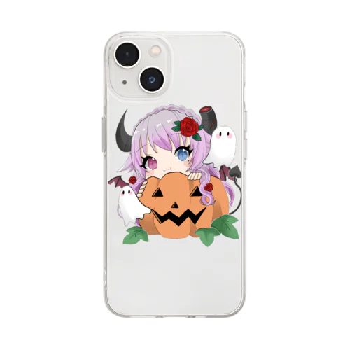 ハロウィン悪羽 Soft Clear Smartphone Case