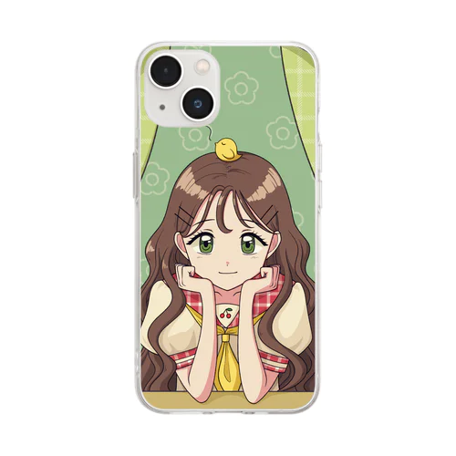 窓際のあの子 Soft Clear Smartphone Case