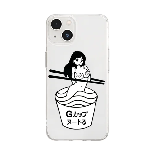 Gカップヌードる Soft Clear Smartphone Case