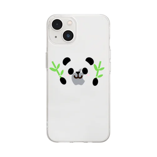 笹ニコニコパンダ Soft Clear Smartphone Case