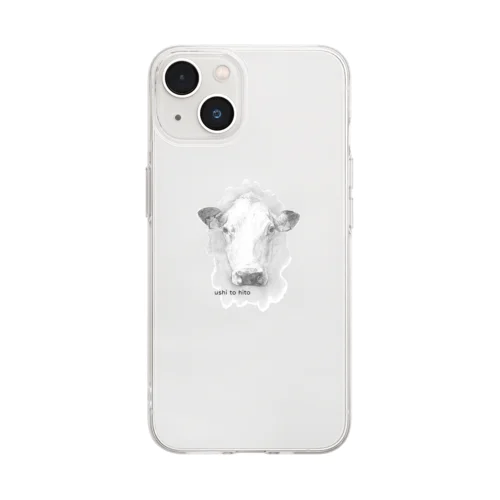 shiro-ushi(mono) Soft Clear Smartphone Case