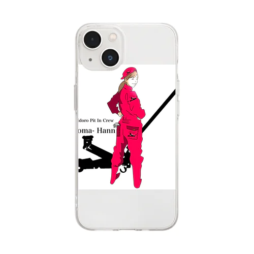 Midoro pit In Crew "Koma Hann" Soft Clear Smartphone Case