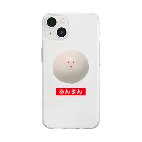 あんまん Soft Clear Smartphone Case