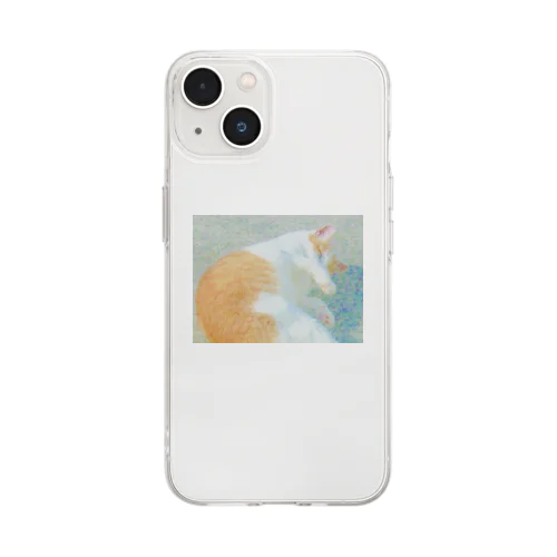 【原価販売】チャタロー水彩画風グッズ Soft Clear Smartphone Case