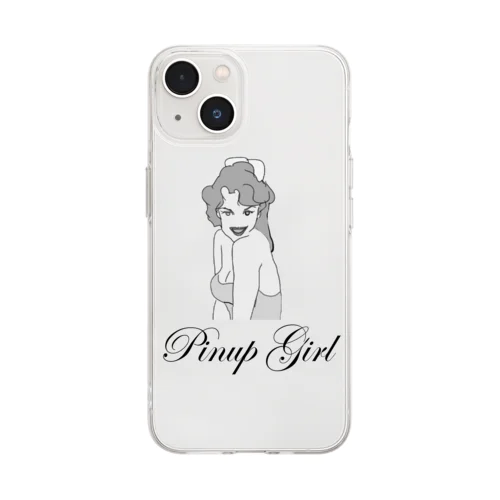 Pinup girl Soft Clear Smartphone Case
