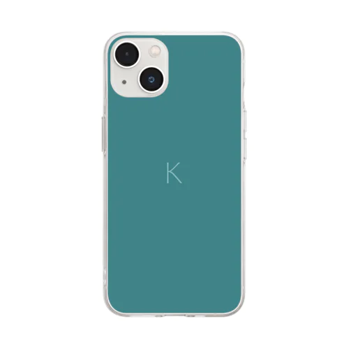 【オーダー品】12月14日の誕生色「グリーンブルー・スレート」 Soft Clear Smartphone Case