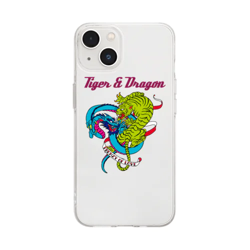 TIGER ＆ DRAGON Soft Clear Smartphone Case
