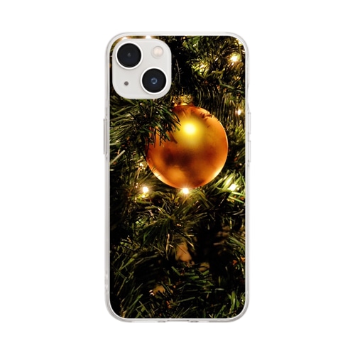 クリスマス3 Soft Clear Smartphone Case