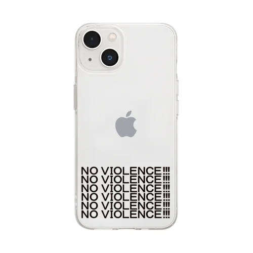 NO VIOLENCE！！！ Soft Clear Smartphone Case