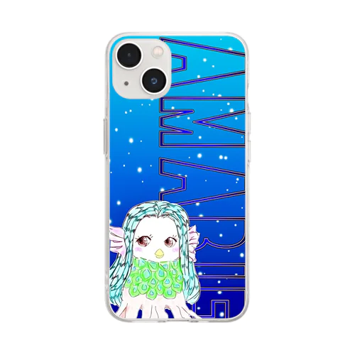 アマビエ様　(医療従事者応援グッズ) Soft Clear Smartphone Case