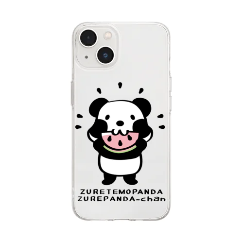 パンダ！ズレてもぱんだズレぱんだちゃんnew Soft Clear Smartphone Case