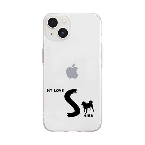 MY LOVE SHIBA（柴犬） Soft Clear Smartphone Case