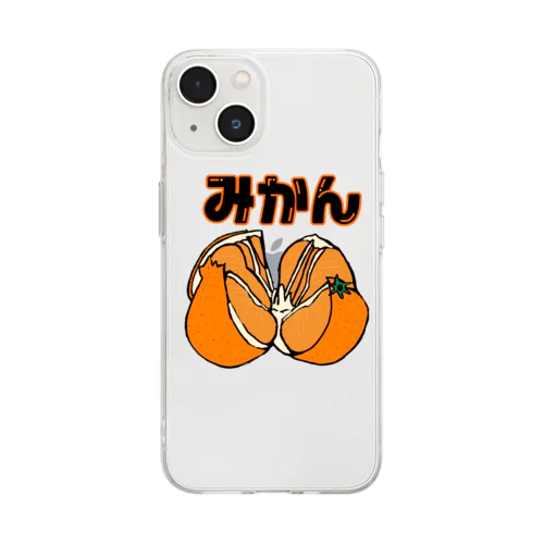 みんな大好きミカン🍊 ソフトクリアスマホケース