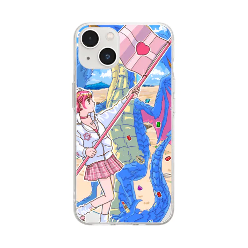 令和女の子戦記 Soft Clear Smartphone Case