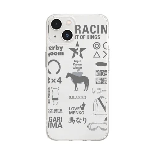 HORSERACING GRAPHICS Soft Clear Smartphone Case