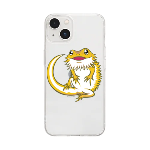 フトアゴちゃん Soft Clear Smartphone Case