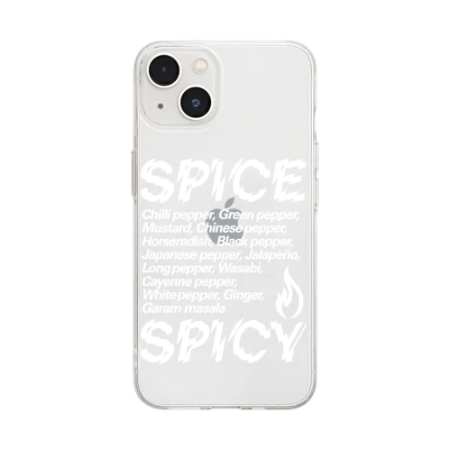 SPICE SPICY（White） ソフトクリアスマホケース