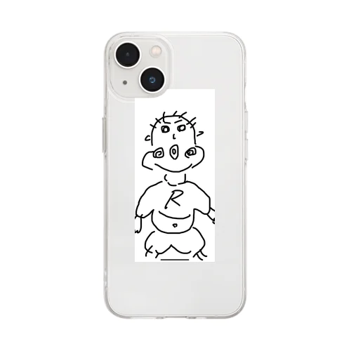 ちょっと太った坊や Soft Clear Smartphone Case