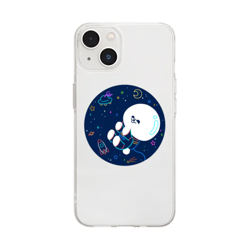 宇宙遊泳ビション Soft Clear Smartphone Case